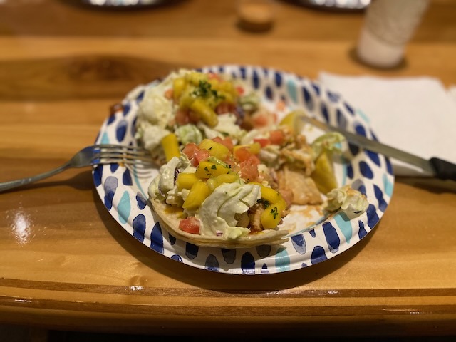 Figure 1: Tasty fish tacos an hour later, Coconut&rsquo;s Fish Cafe, Kihei, Maui