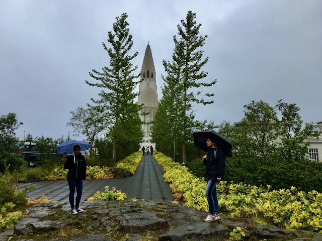 Rainy day, Hallgrimskirkja, Reykjavík