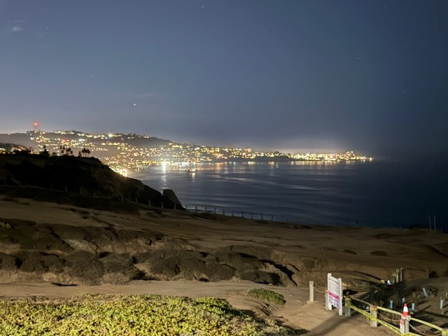 Figure 1: Night sojourn at La Jolla shores!