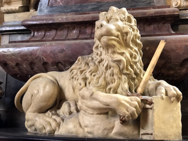 Lion with broken sword, St. Vitus Cathedral, Prague