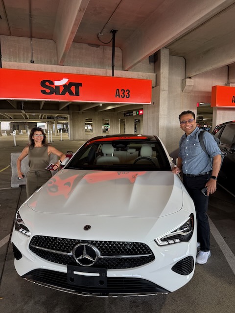 Figure 2: Lucky upgrade to a Mercedes!