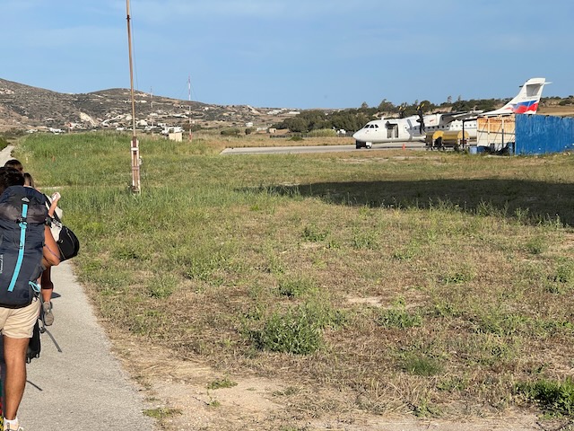 Figure 5: Small, grassy Milos Airport