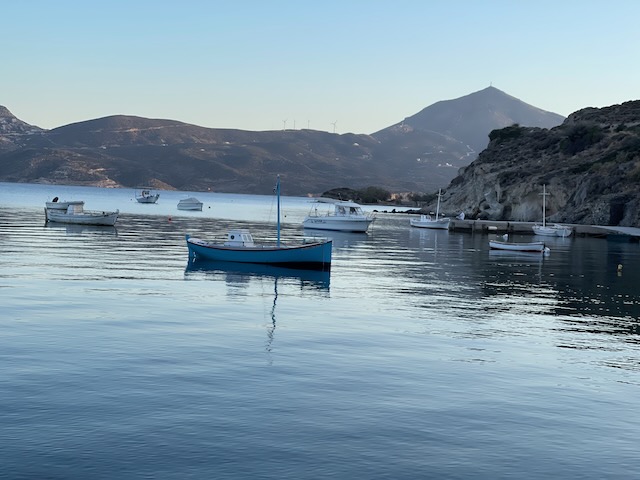 Boats in Milos, Greece