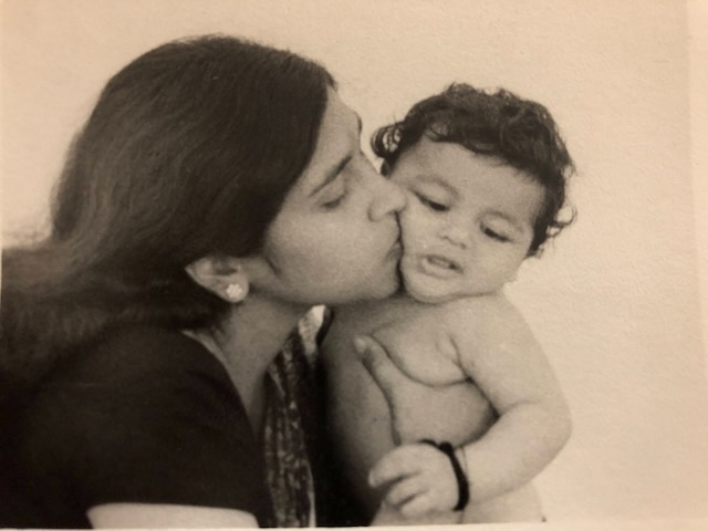 With Mom, Delhi, India