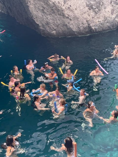 Figure 3: Swimming in the cool blue ocean, Antiparos