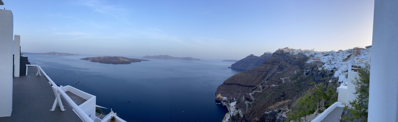 Panoramic view of the Caldera, Fira, Santorini