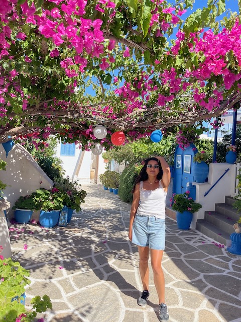 Figure 9: Floral Garden Courtyard in Prodmoros, Paros!