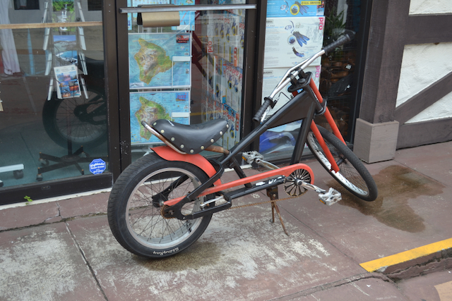 Interesting red bike, Kuaui