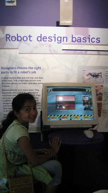 Vanya designing robots, SJ TechMusuem