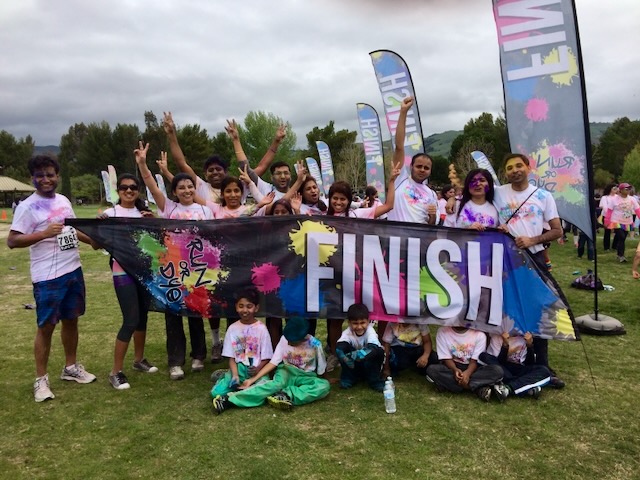 Getting to the finish, Run or Dye!, Milpitas