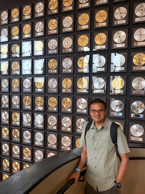 Figure 6: Wall covered with silver, golden, and platinum records, Nashville