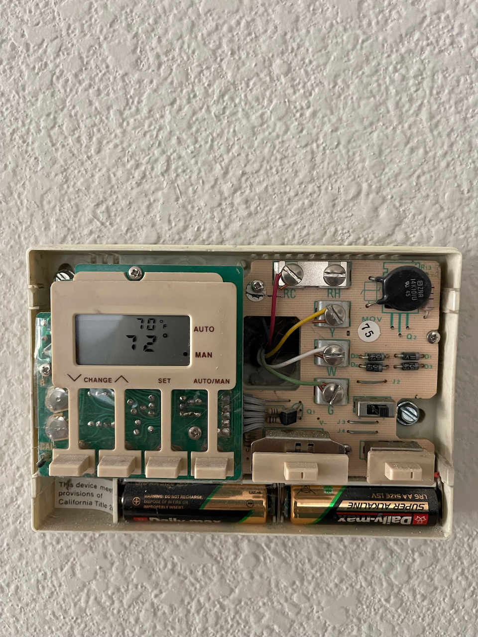 Upgrading old thermostat, Livermore CA