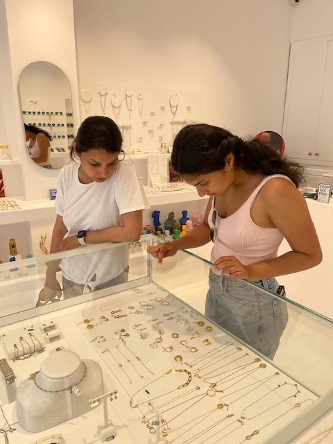 Figure 4: Checking out Jewellery shops in Naoussa