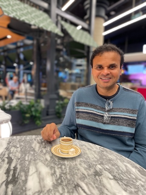 Sipping a delightful cup of Turkish coffee in Istanbul, Turkey